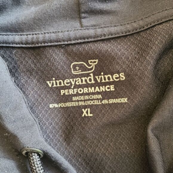 Vineyard Vines Performance Black Camo Whale Long Sleeve Hoodie XL - Picture 7 of 9